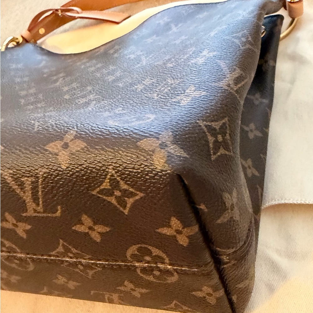 Louis Vuitton Graceful PM Hobo Bag in Monogram Canvas Beige-Excellent Condition! - Picture 5 of 16